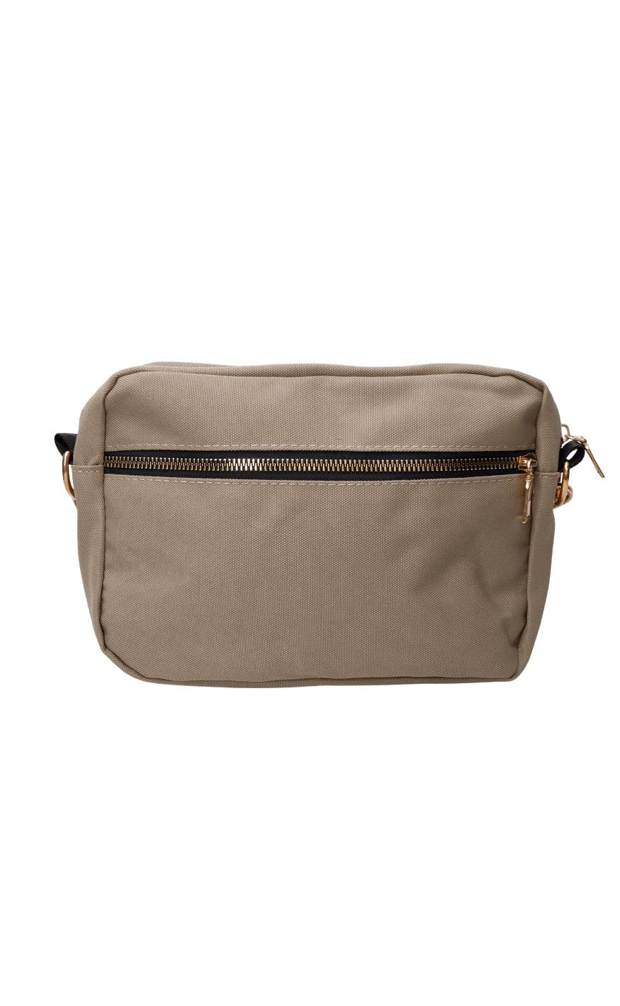 Black Colour Taske - Vanda - Khaki Zig Zag