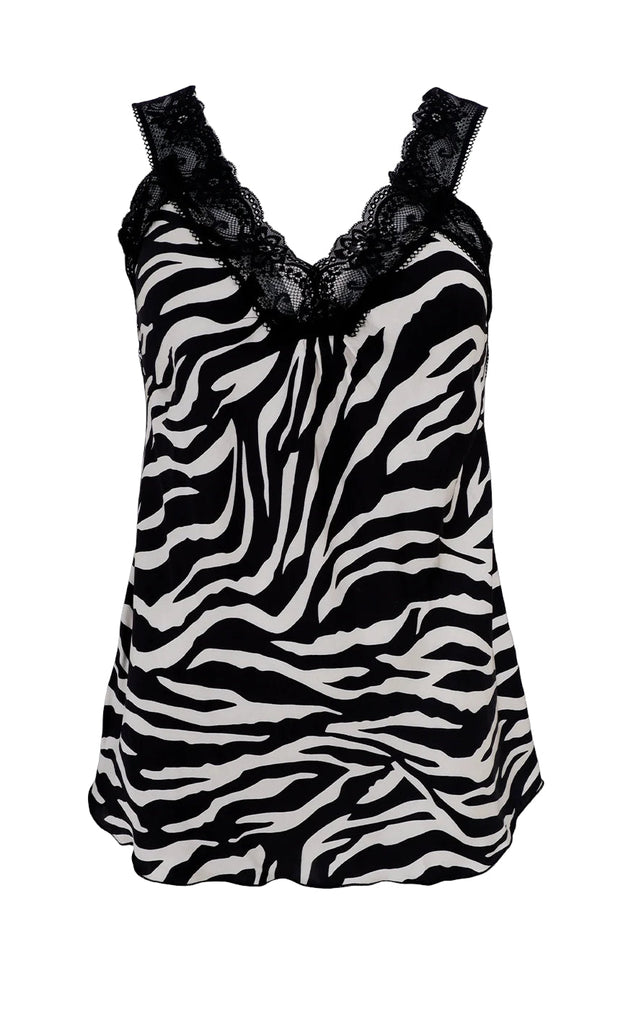 Black Colour Top - Bea - Zebra