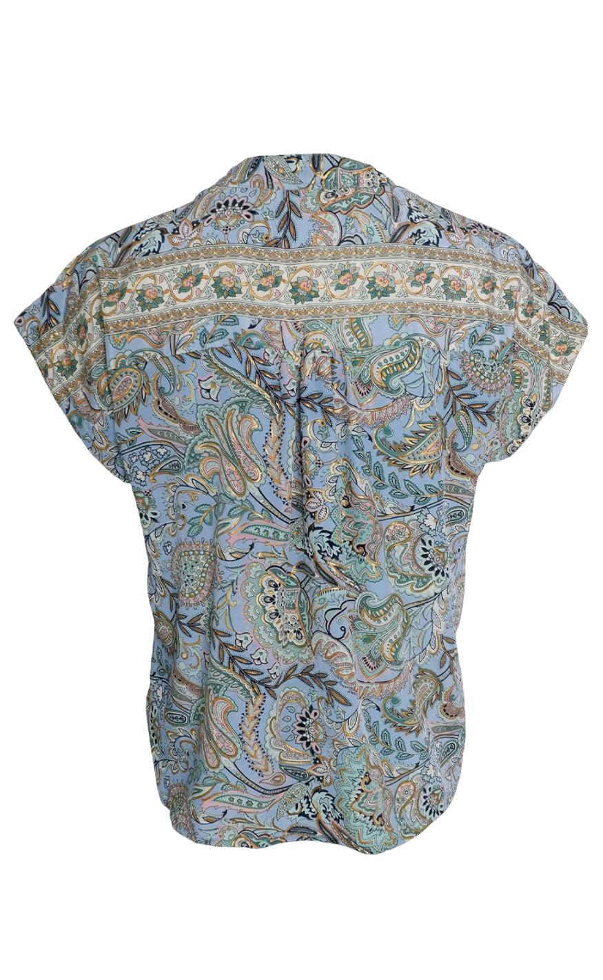 Black Colour Top - Luna Andrea - Blue Garden