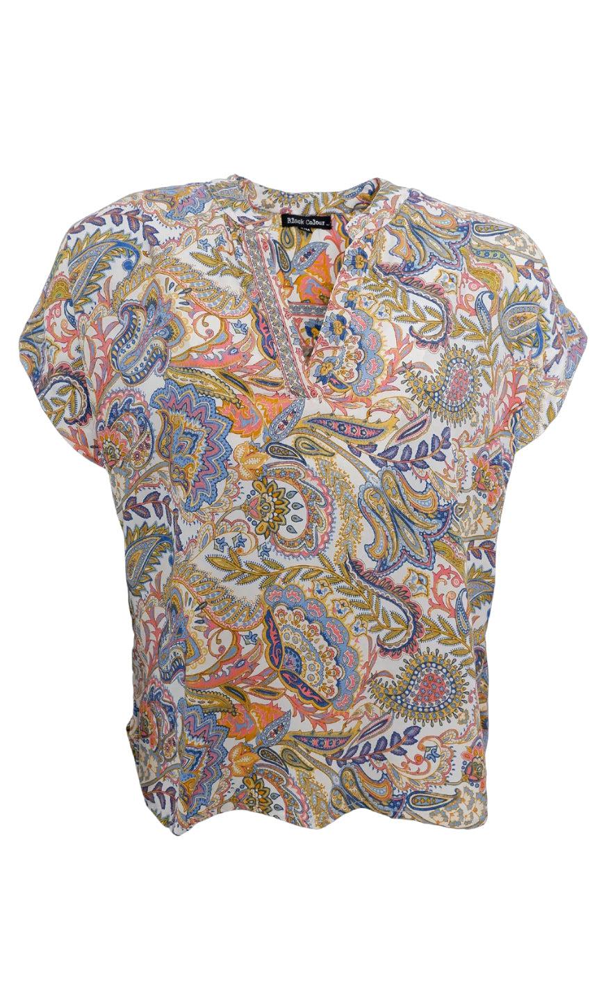 Black Colour Top - Luna Andrea - Summer Garden