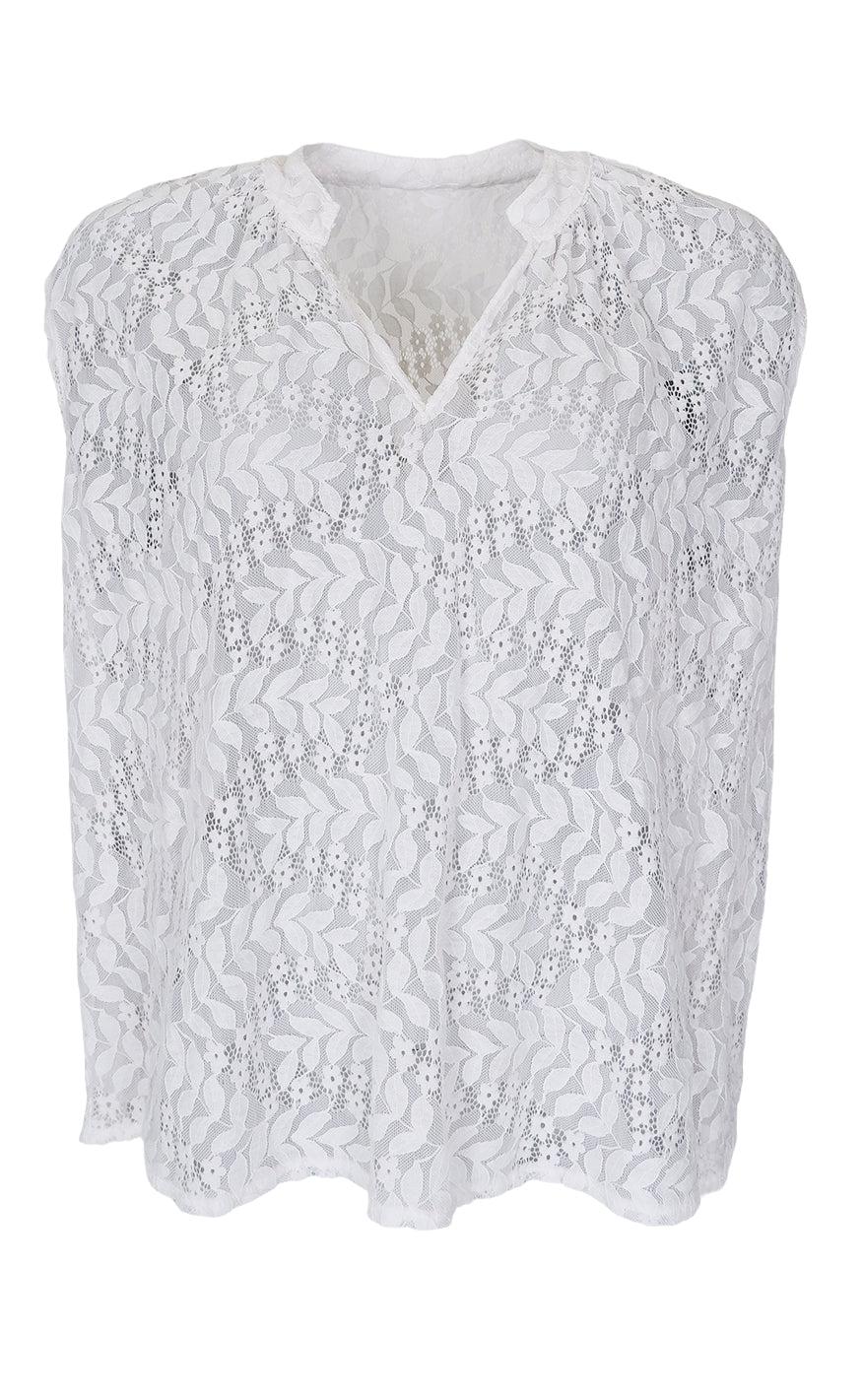 Black Colour Top - Nivi - White