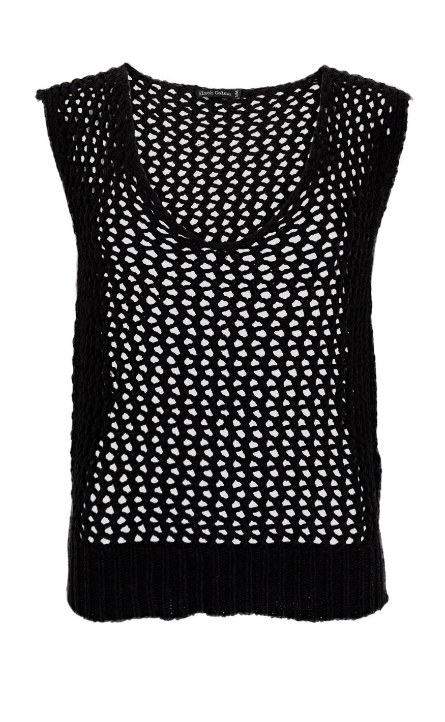 Black Colour Top - Zelma - Black