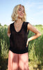 Black Colour Top - Zelma - Black