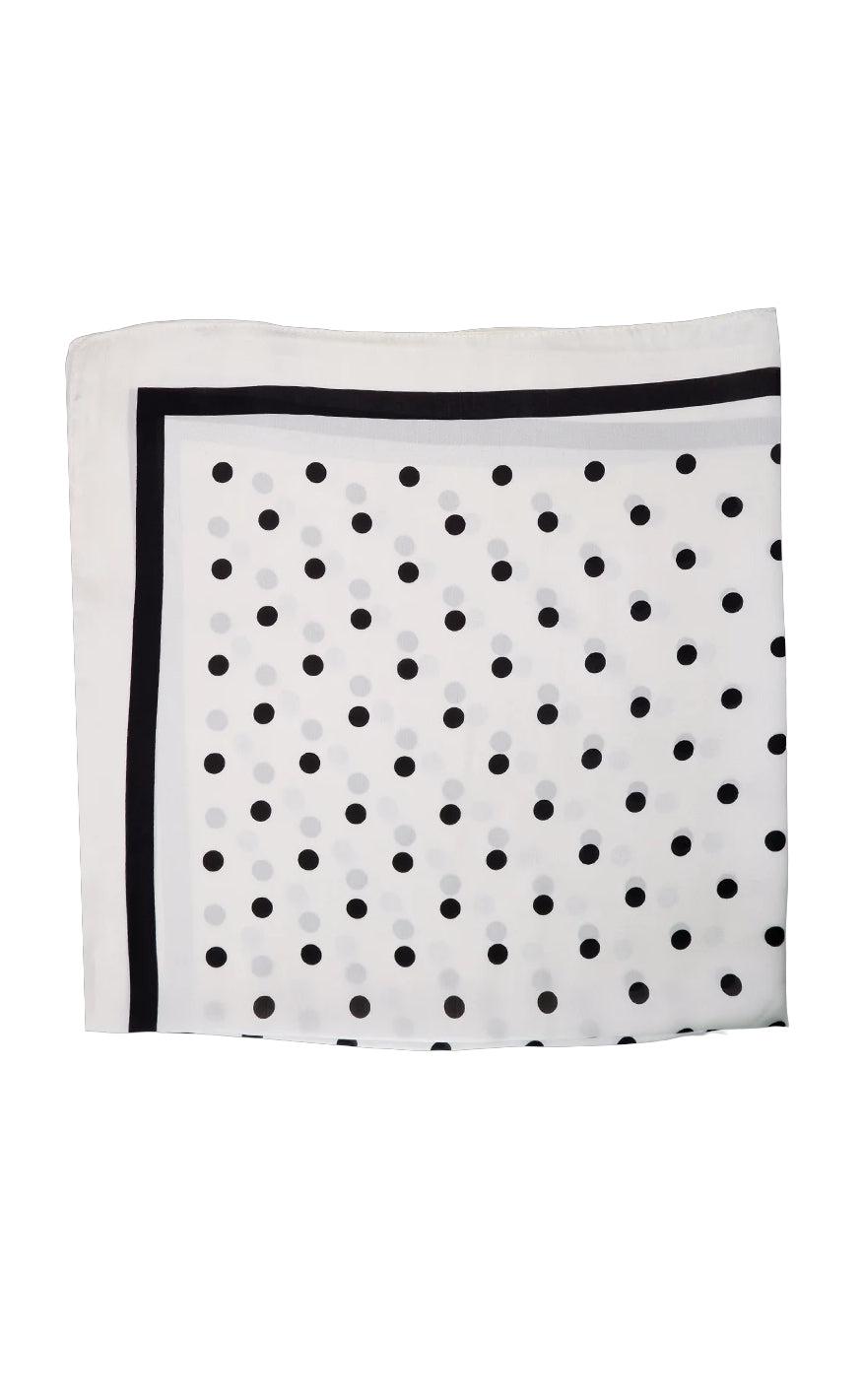Black Colour Tørklæde - Adaline - Off White