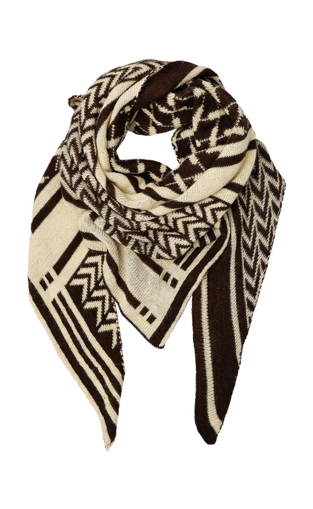 Black Colour Tørklæde - Bex Triangle - Butter Yellow