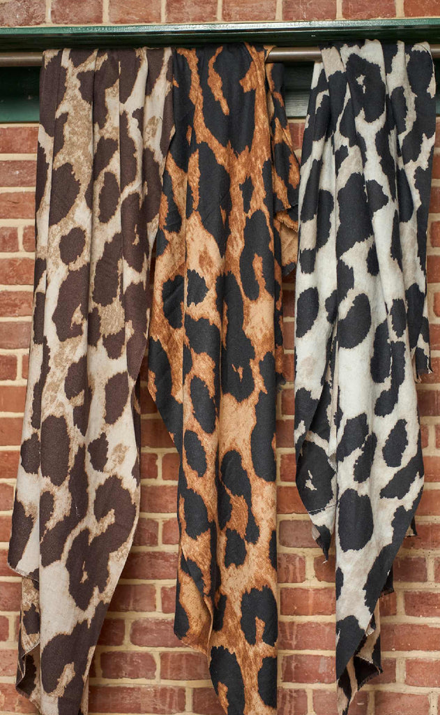 Black Colour Tørklæde - Fawn - Creme