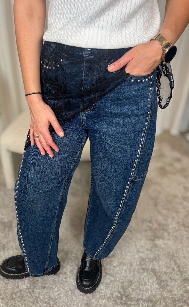 Black Colour Tørklæde - Miriana Lace - Black