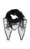 Black Colour Tørklæde - Miriana Lace - Black
