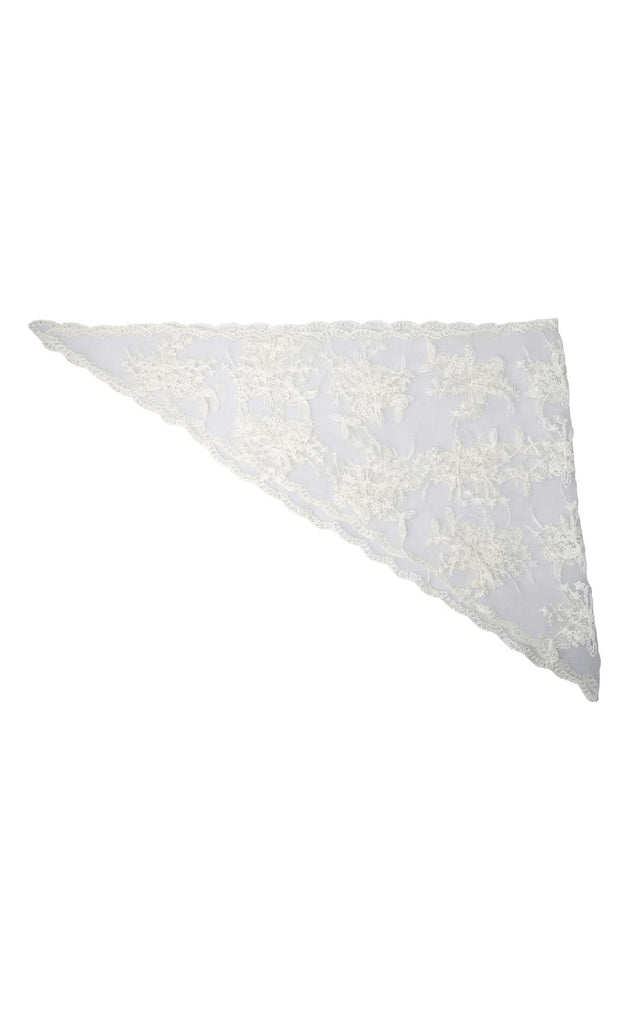 Black Colour Tørklæde - Miriana Lace - Butter Yellow