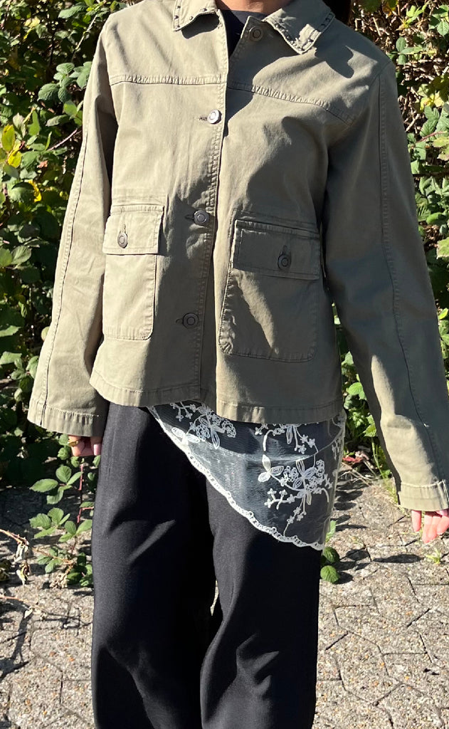 Black Colour Tørklæde - Miriana Lace - Butter Yellow