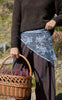 Black Colour Tørklæde - Miriana Lace - Grey Blue
