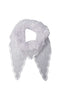 Black Colour Tørklæde - Miriana Lace - White