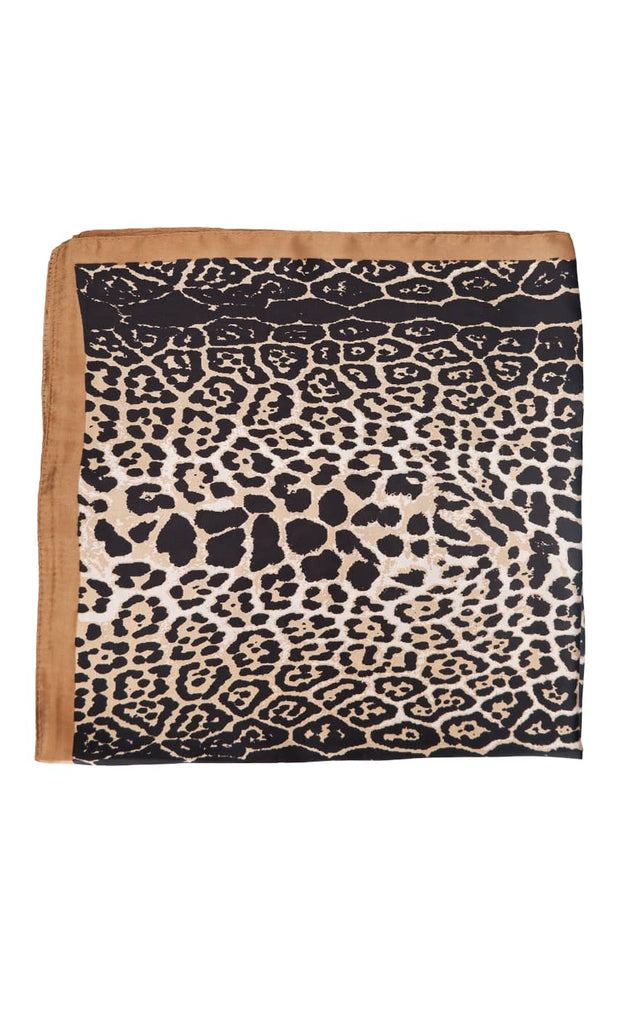 Black Colour Tørklæde - Rani Leo Mini - Camel