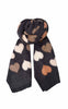 Black Colour Tørklæde - Rumi Heart - Black