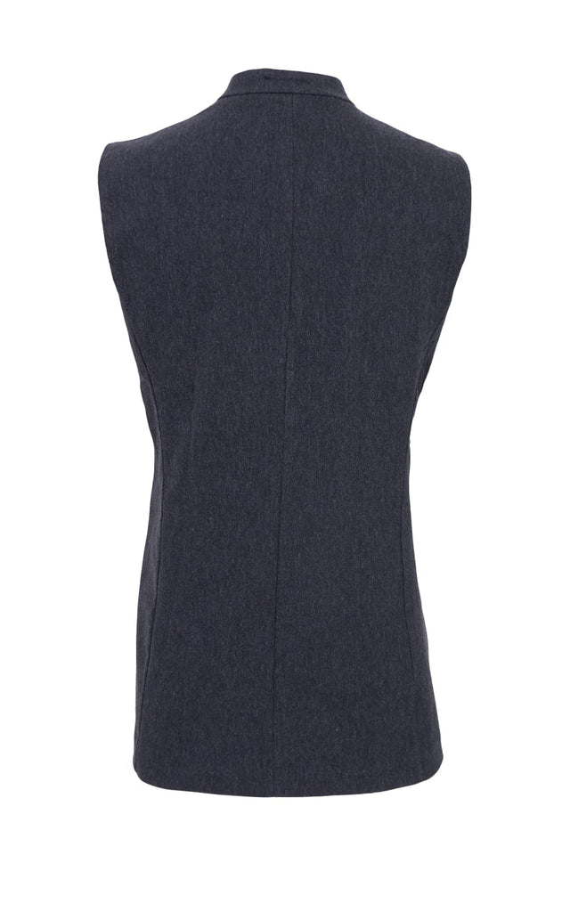 Black Colour Vest - Avenue - Dark Grey