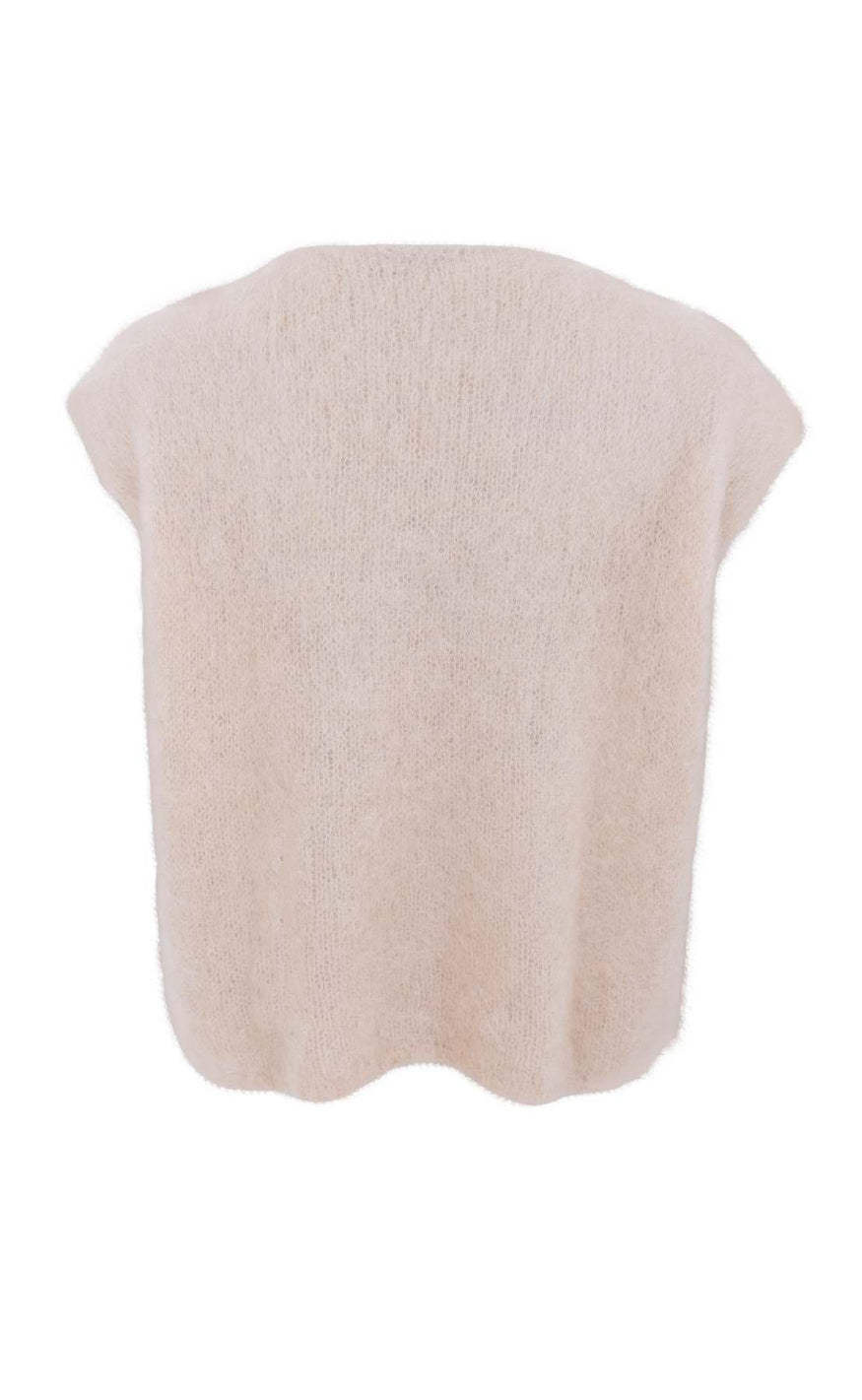 Black Colour Vest - Bjoerk - Latte