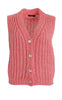 Black Colour Vest - Casey - Candy Coral