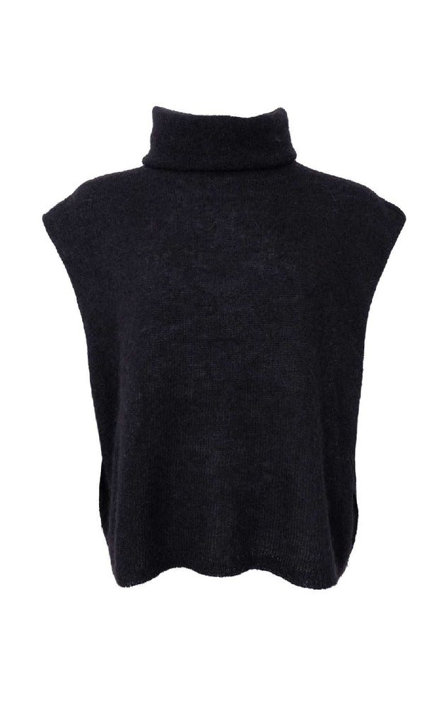 Black Colour Vest - Dell - Black