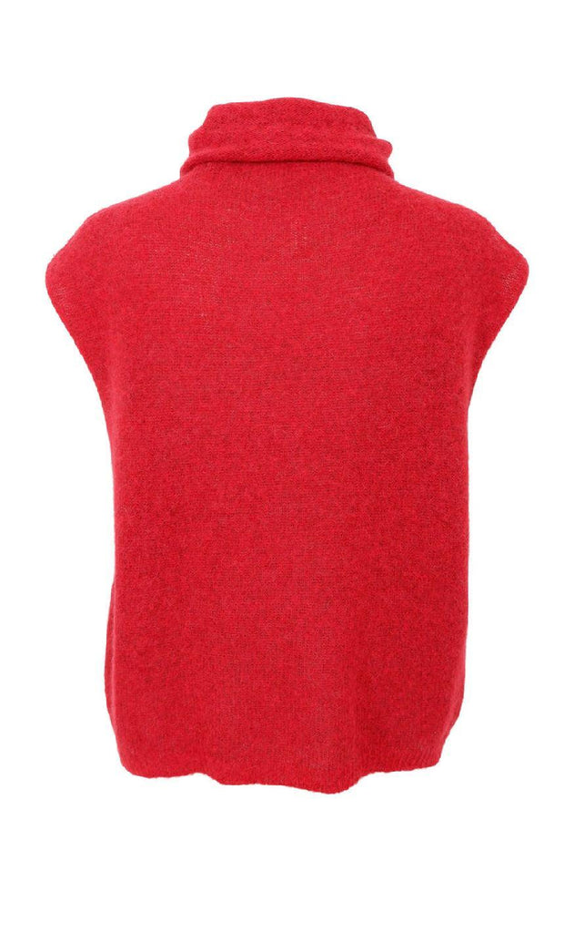 Black Colour Vest - Dell - Red