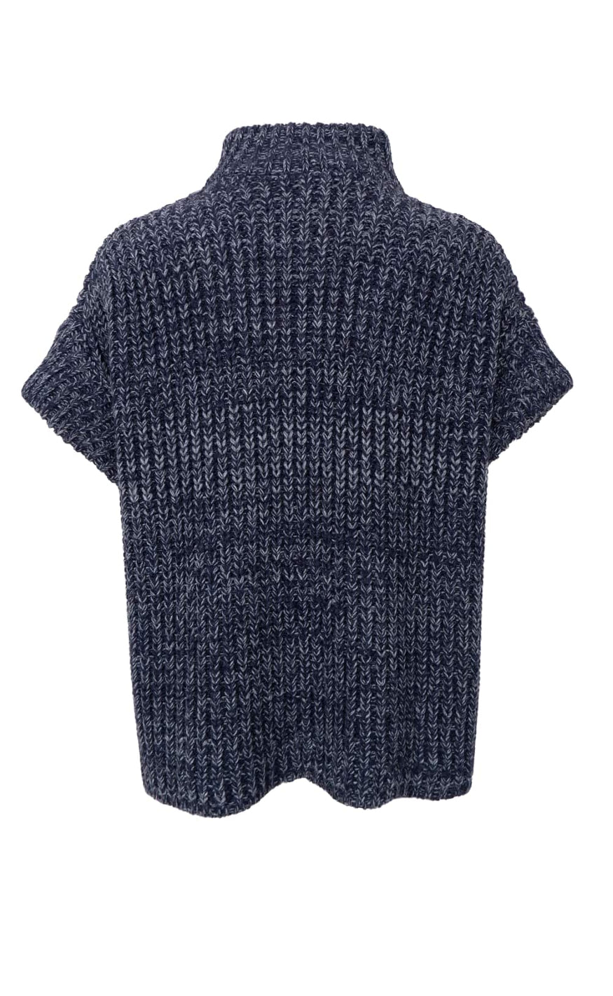 Black Colour Vest - Drew - Navy