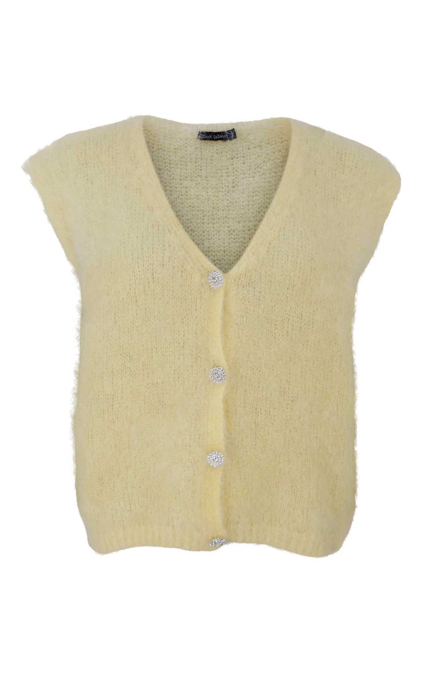 Black Colour Vest - Joerk - Lt. Yellow