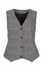 Black Colour Vest - Nikka - Grey