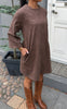 Say INA Copenhagen Kjole - Blake - Brown w. Embroidery