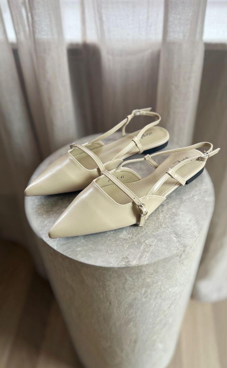 Chosen Ballerinaer - Natascha - Ecru