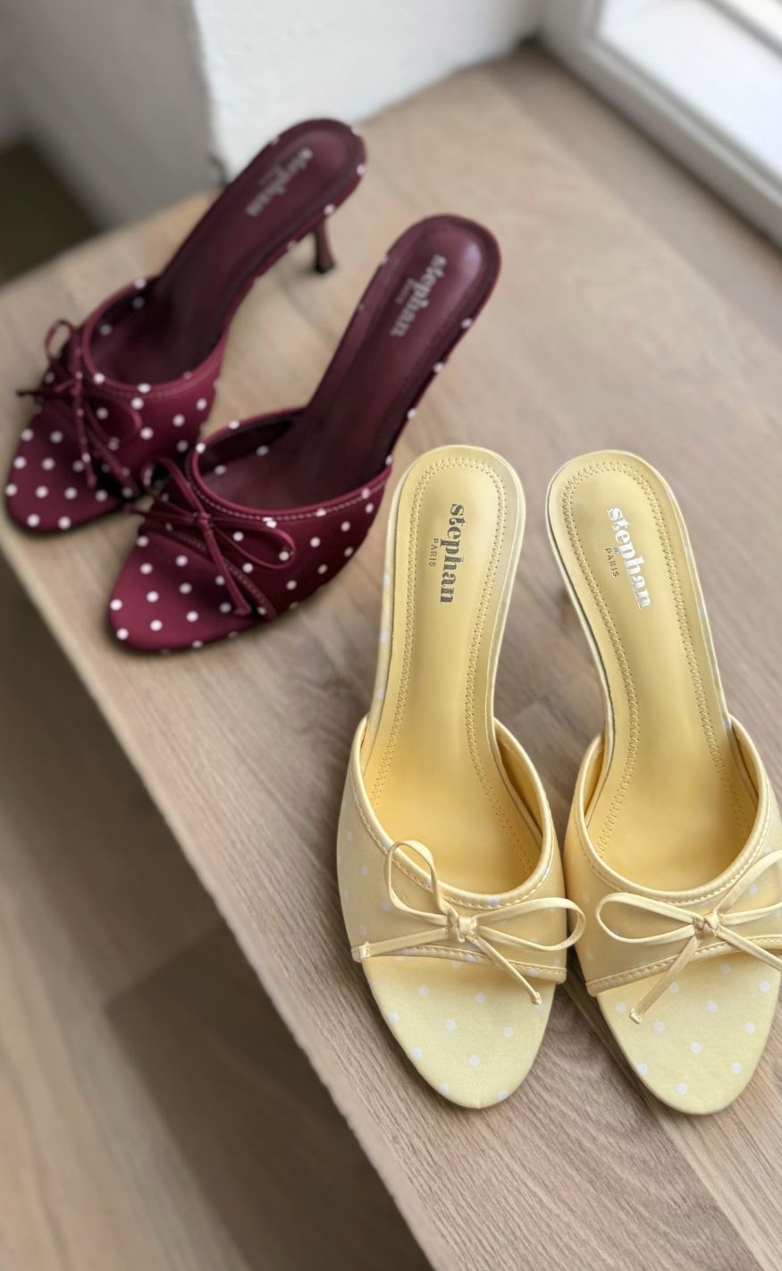 Chosen Stiletter - Yasmin Dot - Burgundy