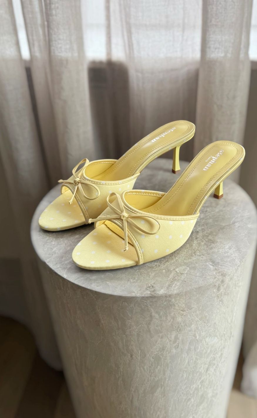 Chosen Stiletter - Yasmin Dot - Light Yellow