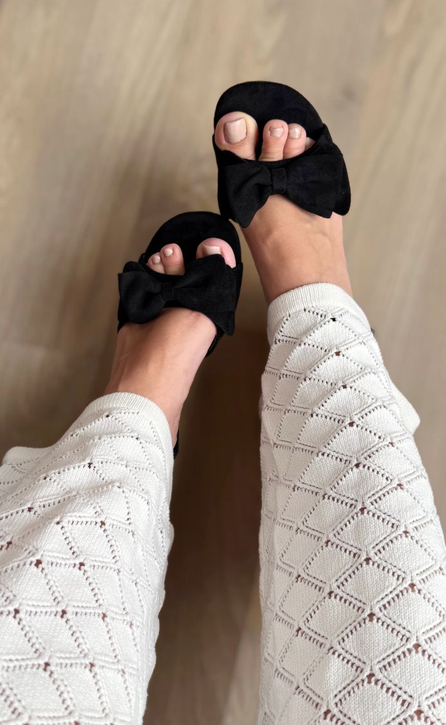 Chosen Stiletter - Line Bow - Black