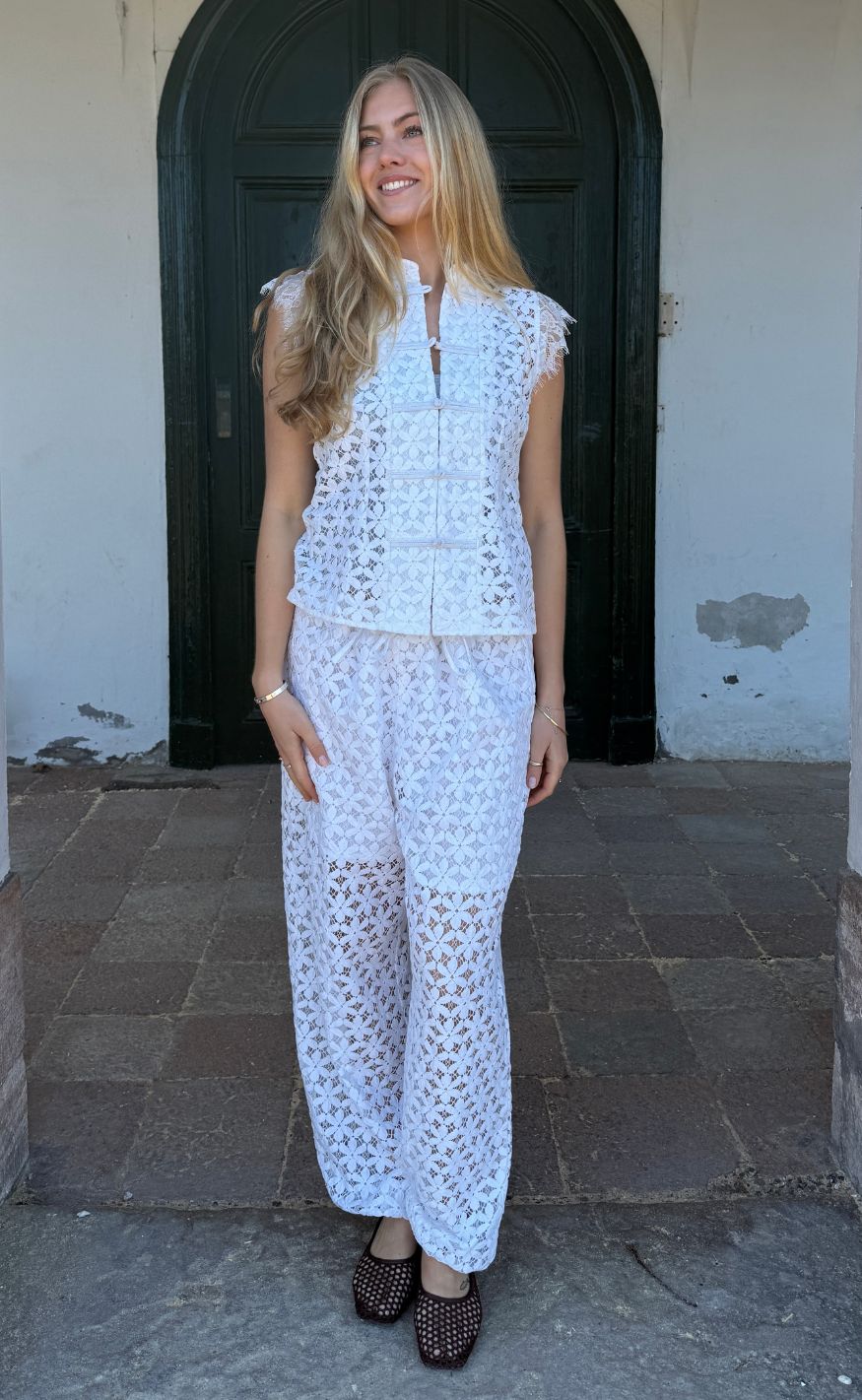 Conitnue Bluse - Molly Lace - White