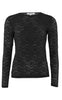 Continue Bluse - Alberte Lace - Black