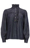 Continue Bluse - Ariana Studs - Dark blue