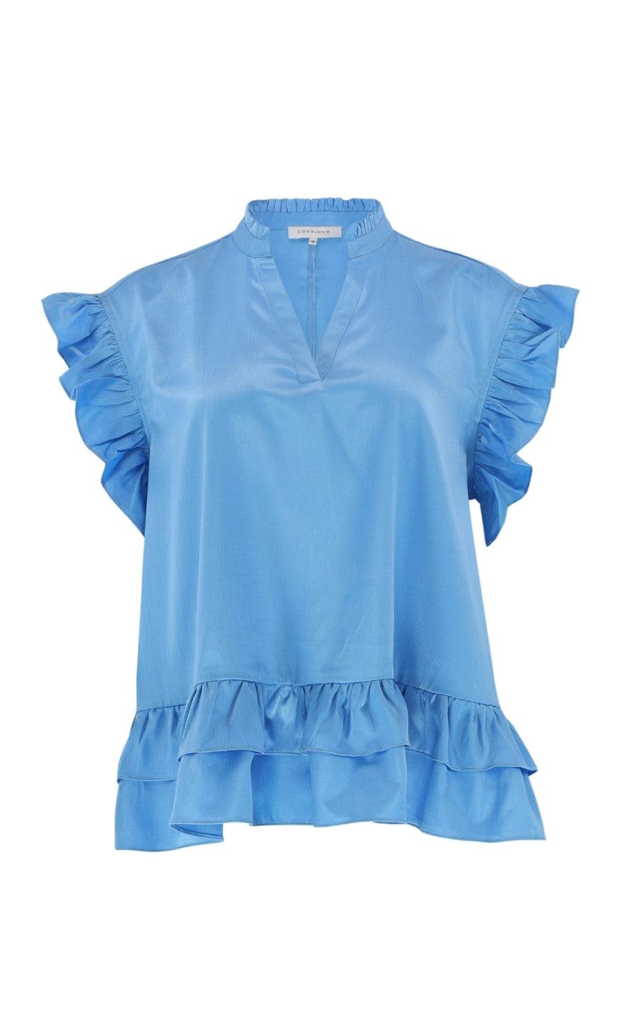 Continue Bluse - Kris - Light Turquis