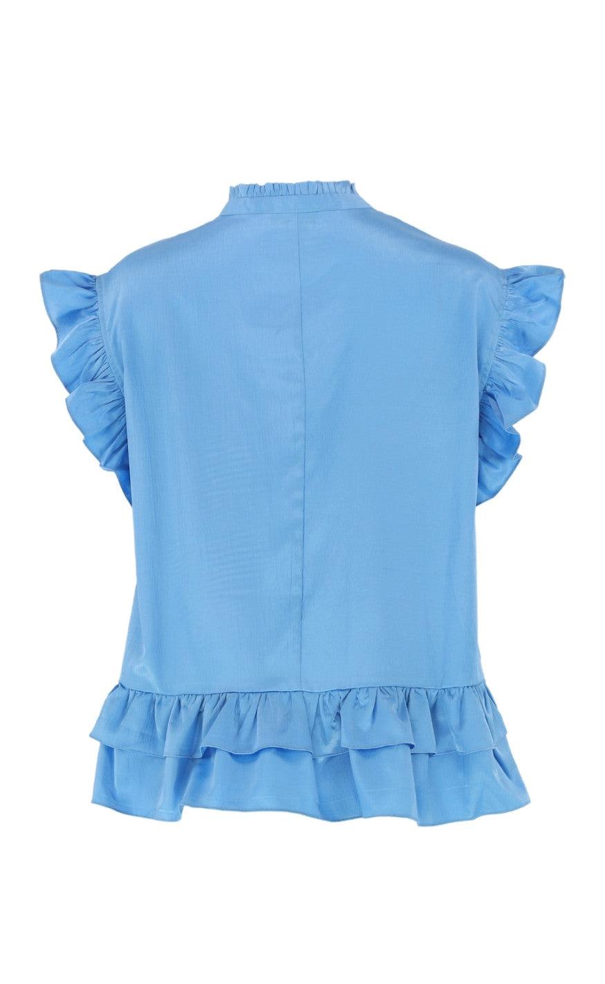 Continue Bluse - Kris - Light Turquis