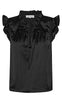 Continue Bluse - Lilly Satin - Black