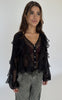 Continue Bluse - Lissa Flounce - Black