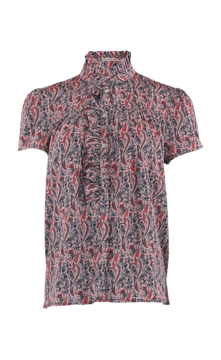 Continue Bluse - Malika - Rose Paisley