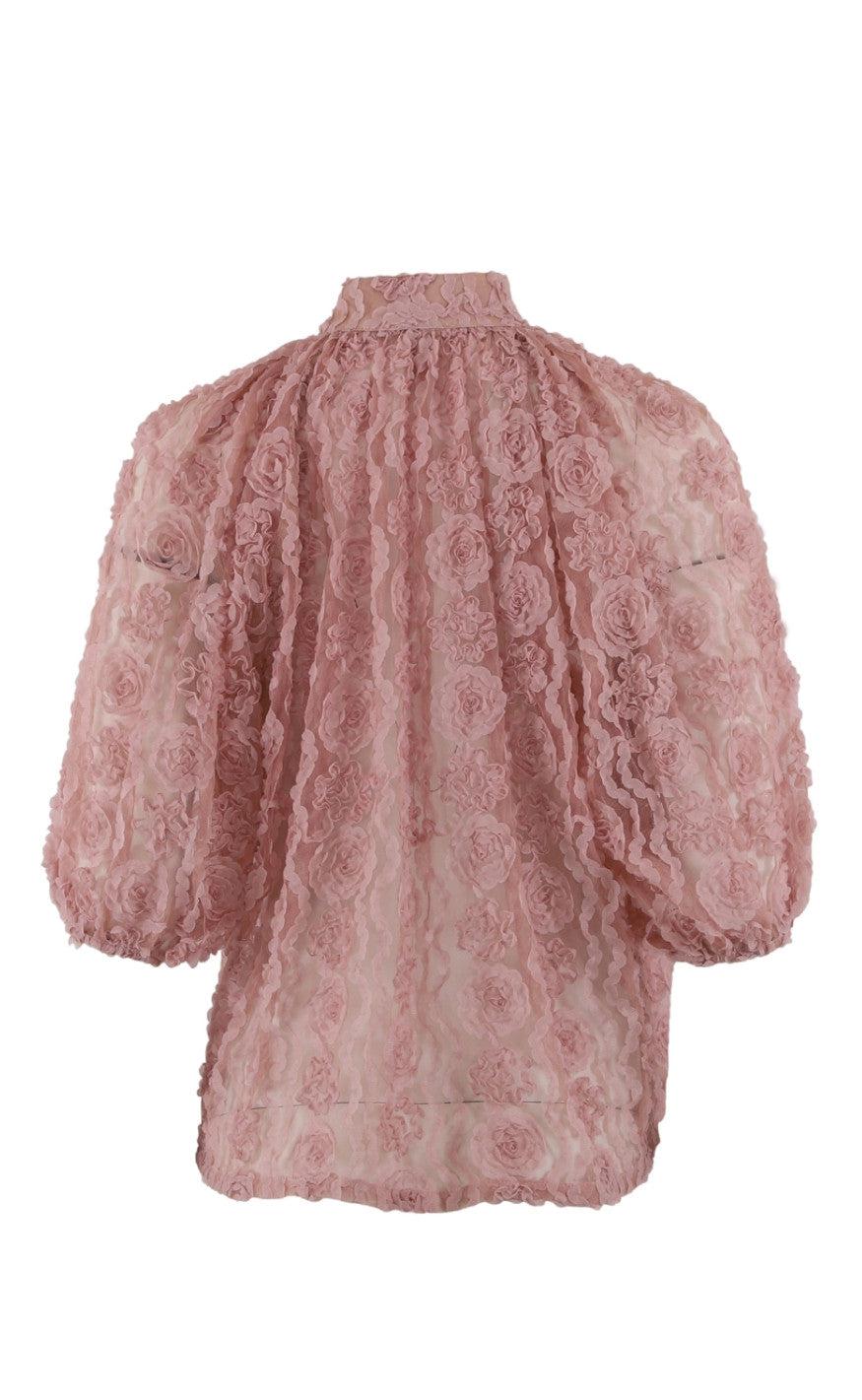 Continue Bluse - Sia Lace - Rose