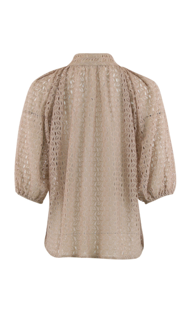 Continue Bluse - Sia Latte - Dark Nougat