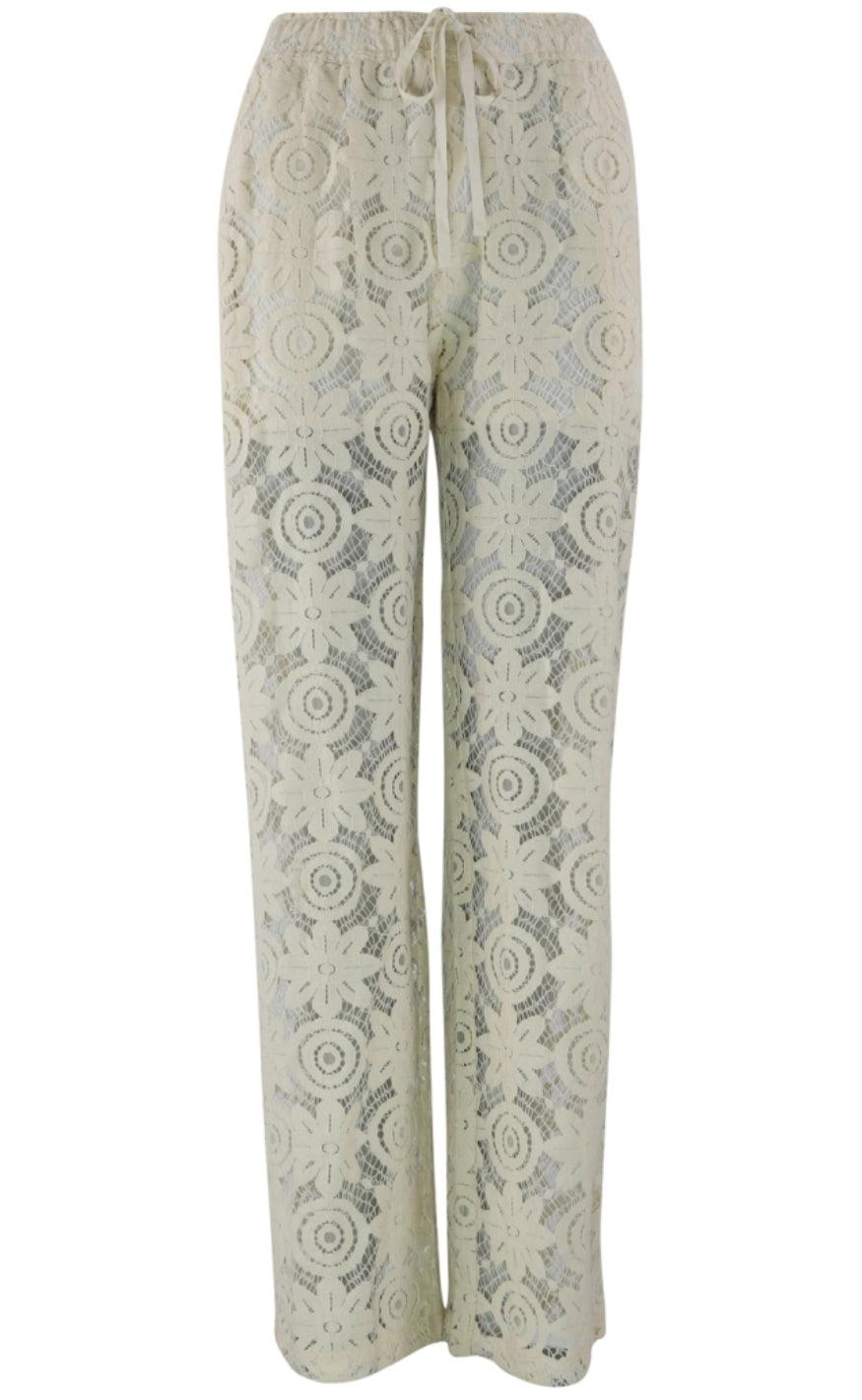 Continue Bukser - Lis Lace - Off White