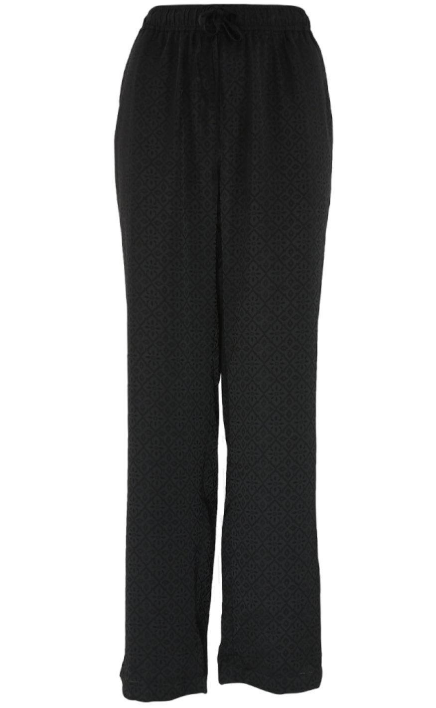 Continue Bukser - Lis Print - Black
