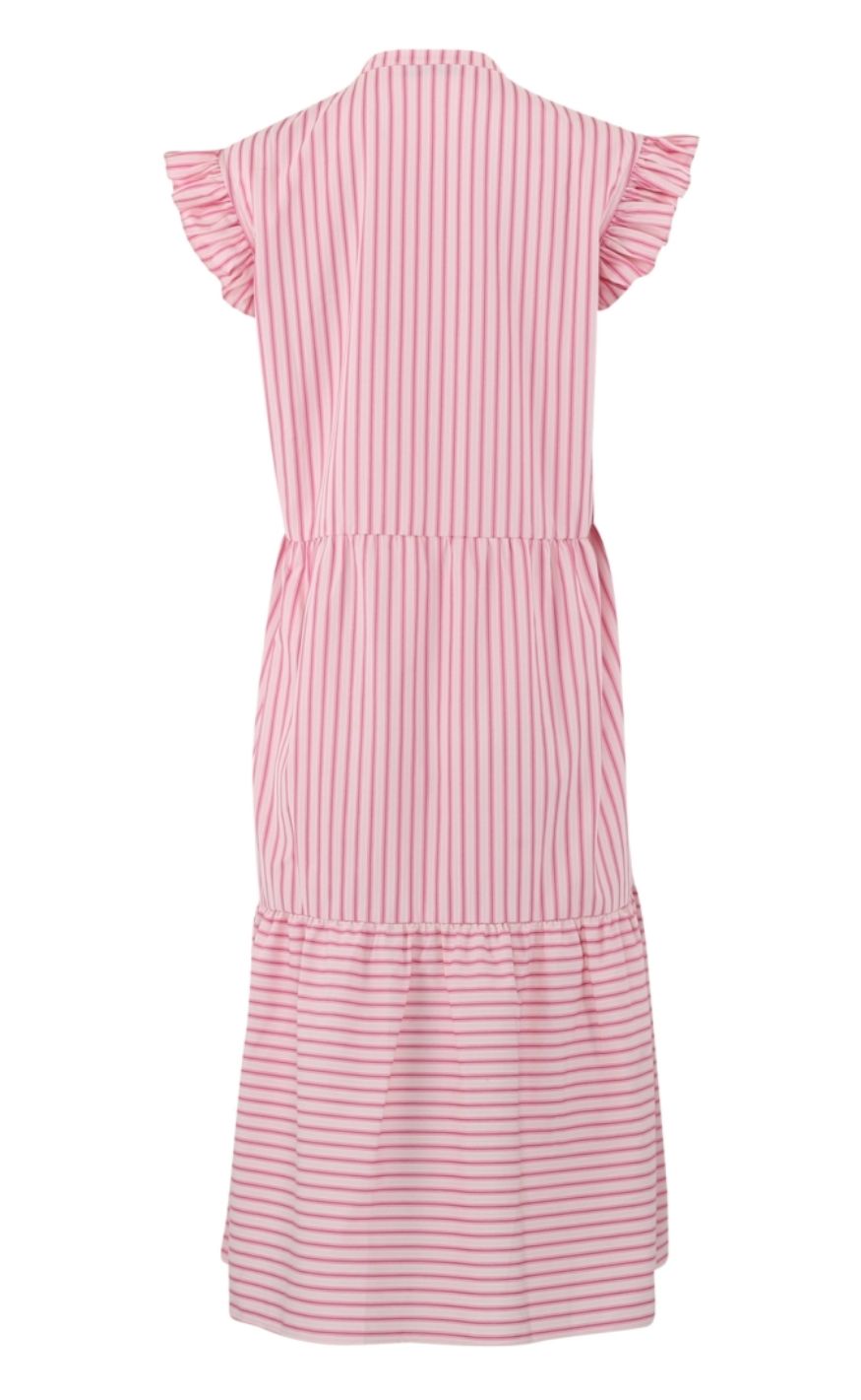 Continue Kjole - Bea Long - Pink Stripe
