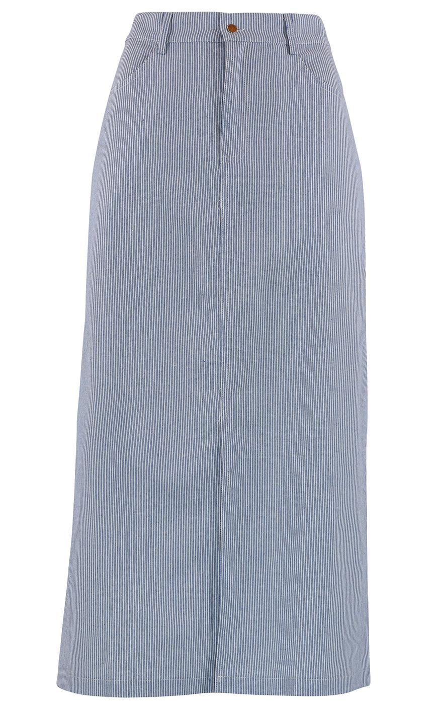 Continue Nederdel - Ava Stripe - Blue/White