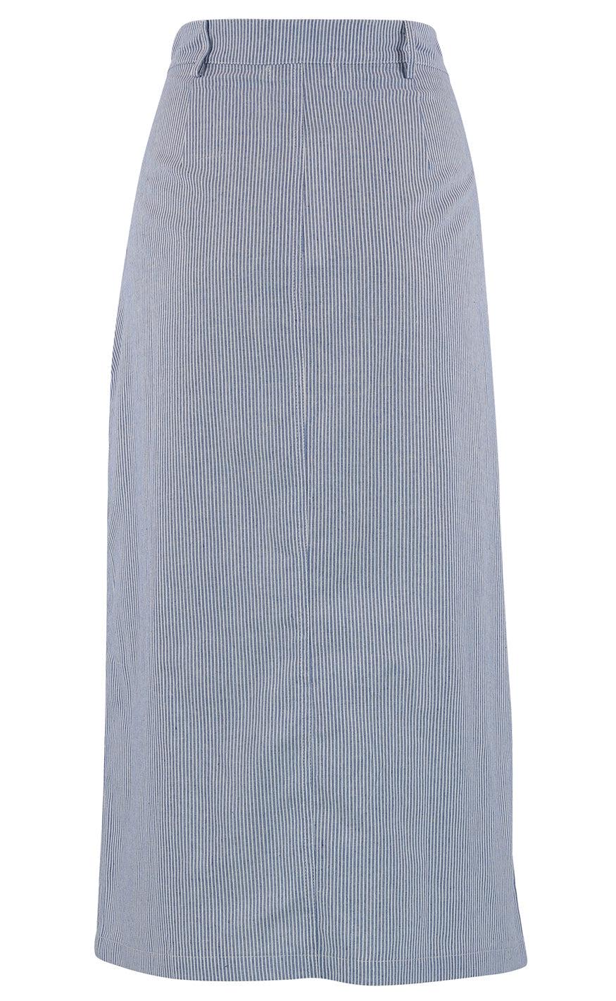 Continue Nederdel - Ava Stripe - Blue/White