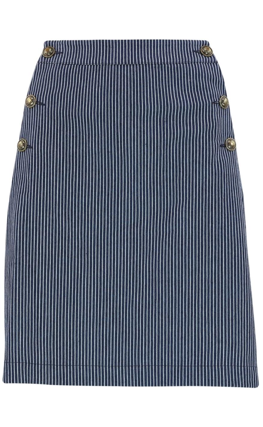 Continue Nederdel - Gabby - Blue Stripe