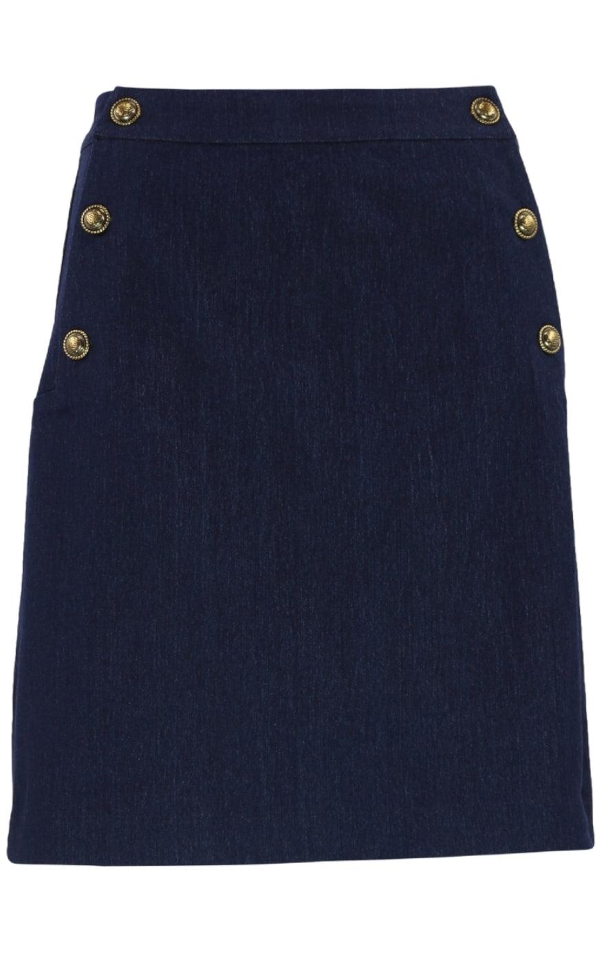 Continue Nederdel - Gabby - Solid Blue