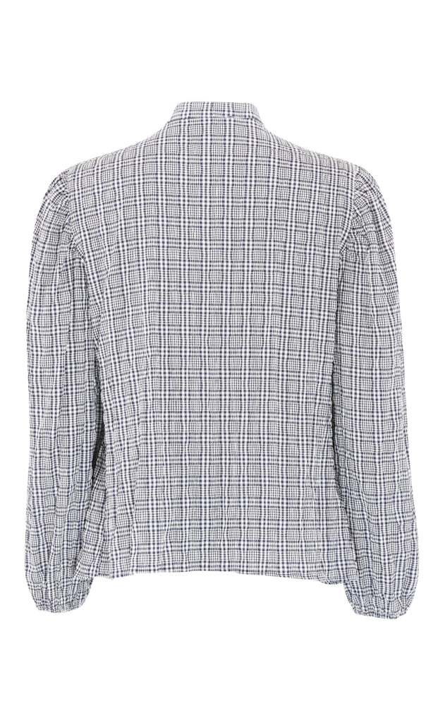 Continue Skjorte - Chloe Smock - Blue Check