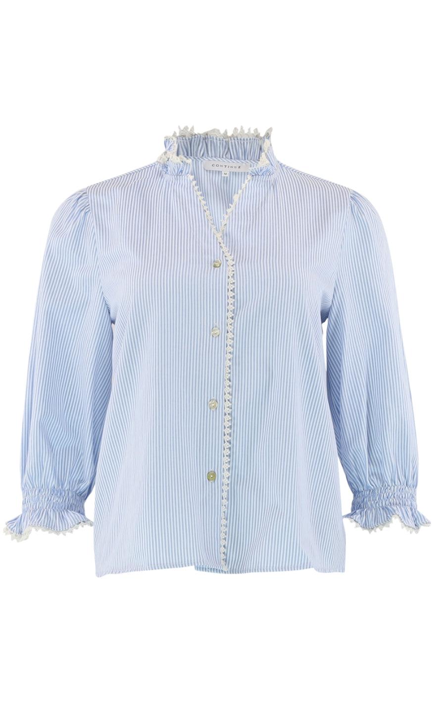 Continue Skjorte - Joe Stripe - Blue Stripe